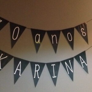 Varal com 12 Bandeirinhas