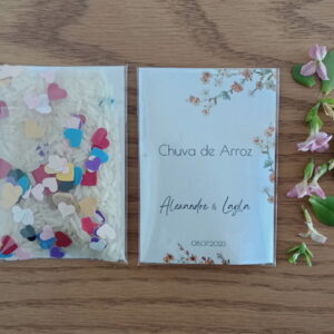 Chuva de Arroz Personalizada | Chuva de Amor