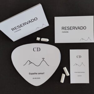 Kit Casamento | Lágrimas de Alegria + Ventarola + Reservado