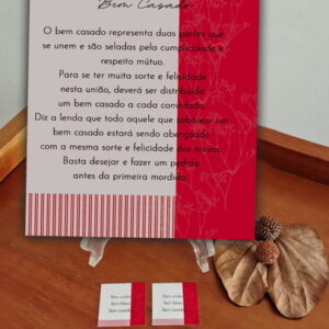 Kit Casamento | Tag Bem-casado + Plaquinha com a Lenda