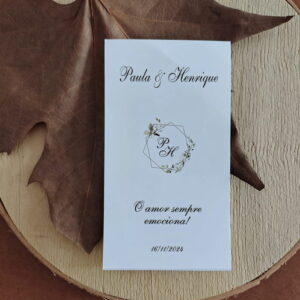 Lágrimas de Alegria Personalizada | Monograma Verde