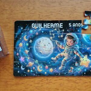Lembrancinha Quebra Cabeça Astronauta