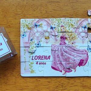 Lembrancinha Quebra Cabeça Barbie