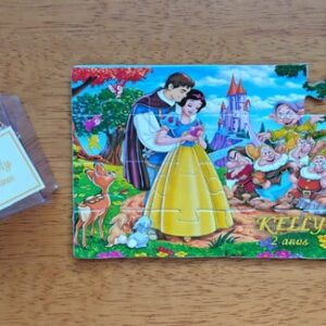 Lembrancinha Quebra Cabeça Branca de Neve