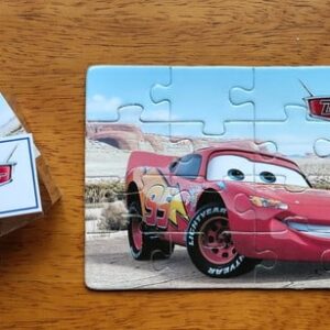 Lembrancinha Quebra Cabeça Carros Disney Mcqueen