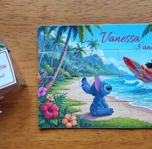 Lembrancinha Quebra Cabeça Lilo e Stitch
