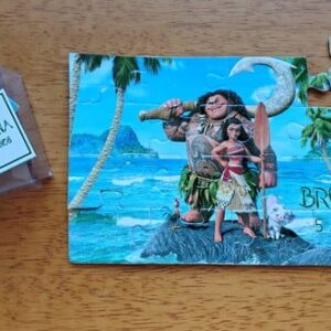 Lembrancinha Quebra Cabeça Moana