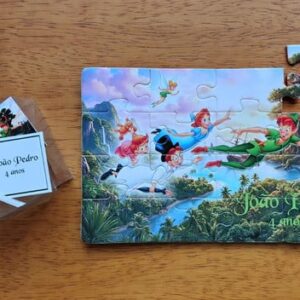 Lembrancinha Quebra Cabeça Peter Pan