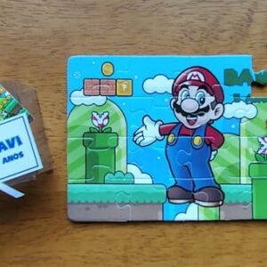 Lembrancinha Quebra Cabeça Super Mario.