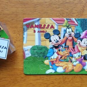 Lembrancinha Quebra Cabeça Turma do Mickey