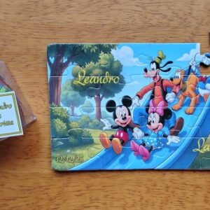 Lembrancinha Quebra Cabeça Turma do Mickey