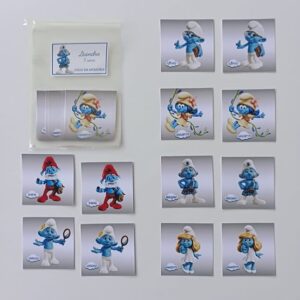 Lembrancinha Smurfs Jogo da Memória