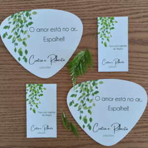 Leque + Lágrimas de Alegria | Kit Casamento