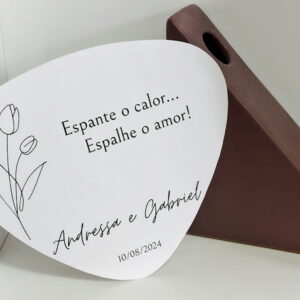 Leque Ventarola Personalizado | Tulipa