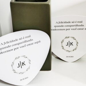 Leque Ventarola Personalizado | Monograma