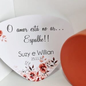 Leque Ventarola Personalizado | Terracota