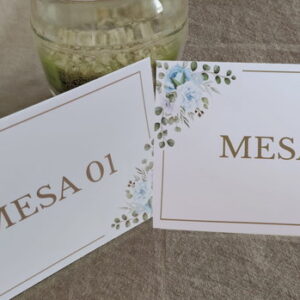 Marcador de Mesa | Numeração de Mesa | Azul Serenity