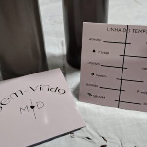 Plaquinha Mesa Personalizada |cada Lado Um Layout (opcional)