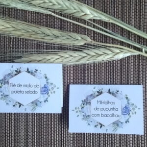 Legenda de Buffet | Mini Plaquinha Identificação de Buffet