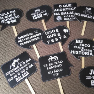 Plaquinhas Divertidas | Balada