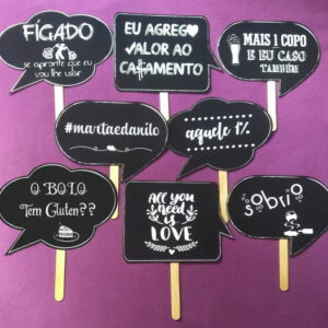 Plaquinhas Divertidas Casamento