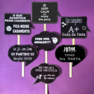 Plaquinhas Divertidas Casamento