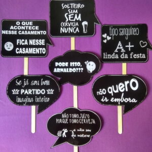 Plaquinhas Divertidas Casamento