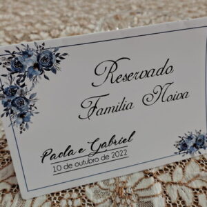 Reservado Casamento | Flores Azuis